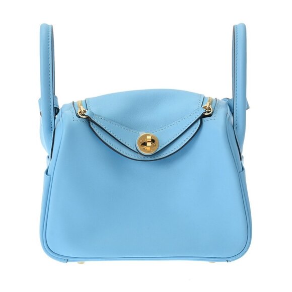 HERMES Lindy Mini Celeste bag - Picture 1 of 12
